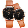 Couple montre à la main vente chaude mode alliage simple matériau caractéristique montre-bracelet à quartz pour hommes et femmes